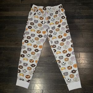 Jaclyn Intimates Pajama Pant Joggers Nightmare Before Christmas, Donuts - SZ XL